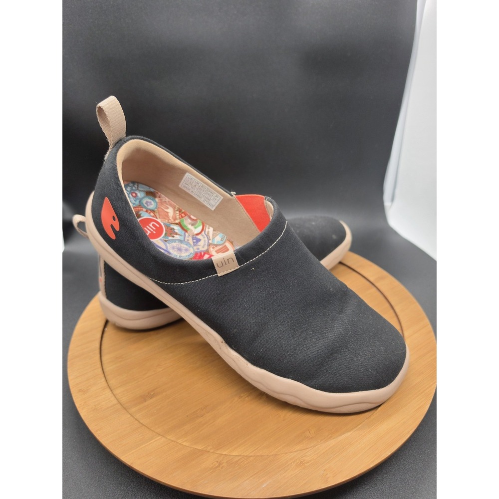 Womens Size 10.5 UIN Slip On Shoes Canvas Comfortable Loafers "Toledo Black"